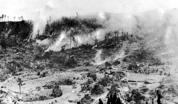YAEJU-DAKE was brought under American artillery fire 