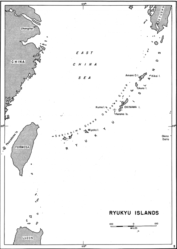 MAP NO. 1: Ryukyu Islands