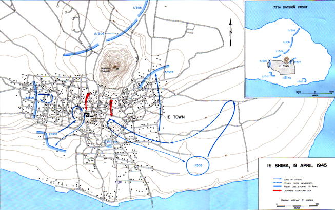 Map XVII: Ie Shima 19 April 1945