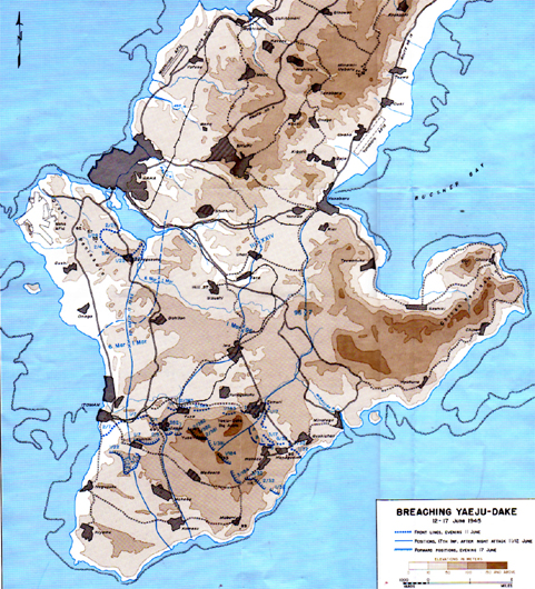 Map XLVIII: Breaching Yaeju-Dake, 12-17 June 1945