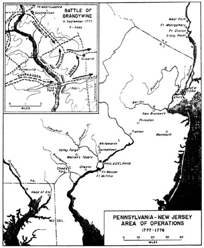 Map 7:Pennsylvania-New Jersy Area of Operations