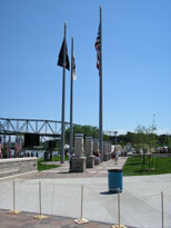 Photo: Veterans Memorial Park in Atchison, Kansas, location of the downtown commemorative activities honoring Lewis and Clark.