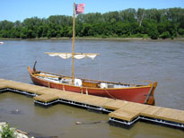 Photo: The “Red” pirogue.