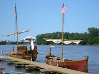 Photo: The “Red” pirogue.