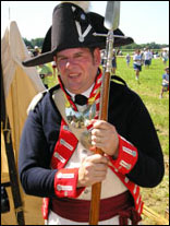 Photo: Captain Lewis as portrayed by Mr. Steve Allie of the Fort Leavenworth Living History Association.
