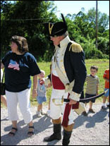 Photo: Full length photograph of Dr. Stearns in Jeffersonian uniform.