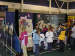 Photo: Many of the visitors to the U.S. Army Corps of Engineers information booth were school children from Bismarck as well as surrounding school districts.