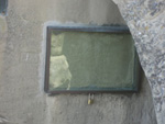 Photo:  Clark , too, left his mark at Pompey's Pillar, engraving his name and the date into the stone; still visible, his mark is probably the only extant on-site evidence of the entire expedition. The engraving, however, is not original. Due to the effects of weathering, it has renovated on two occasions and now has a glass case placed over it.