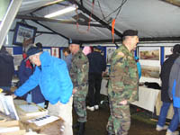 Photo: The Army National Guard display tent featured information on the Lewis and Clark expedition as well as citizen soldiers throughout our nation's history.