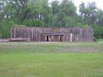 Photo: Exterior view of Fort Mandan as seen from the north.