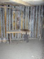 Photo:Interior view of work room at Fort Mandan. 