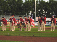 Photo:  US Army Old Guard Fife and Drum Corps performed at the opening ceremony on June 14, 2006, appropriately, the Army’s 231st birthday.