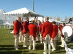 Photo: Old Guard Fife and Drum Corps gathers at Waterfront Park prior to the opening ceremony for the "Falls of the Ohio" Lewis and Clark Signature Event in Louisville, Kentucky.