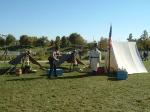 Photo: U.S. Army Corps of Engineers display representing a typical military bivouac circa 1802.