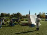 Photo: U.S. Army Corps of Engineers display representing a typical military bivouac circa 1802.