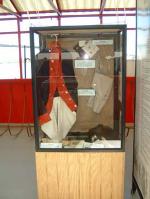 Photo: Interior shot of traveling display. Period uniform on display.