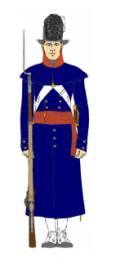 Image 14: Private of infantry in watchcoat. Issued on basis of one coat to every 4-6 men in an infantry regiment.