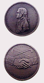 Lewis and Clark gave Jefferson Peace Medals as tokens of friendship to Indian chiefs and other important tribal members.