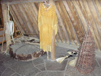 Photo: Another view of the interior construction of an earth lodge.