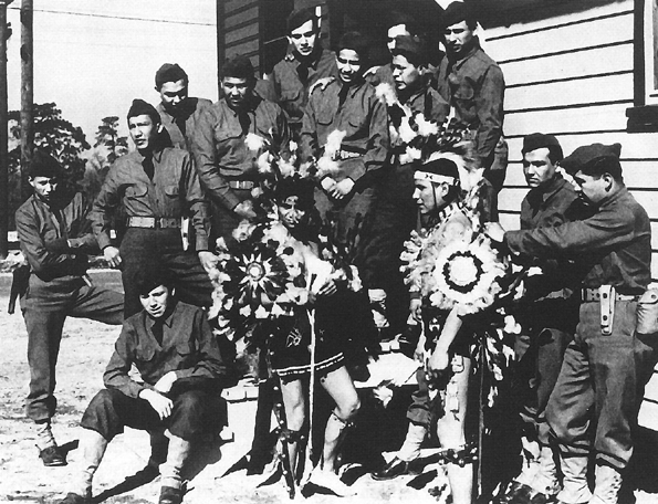 Photo:  Comanche code-talkers of the 4th Signal Company