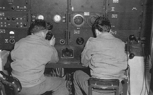 Photo:  Operating the SCR-584