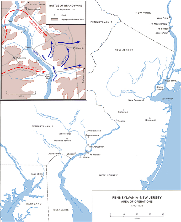 Pennsylvania-New Jersey Area of Operations, 1777-1778