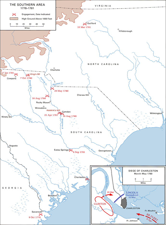 The Southern Area, 1778-1781