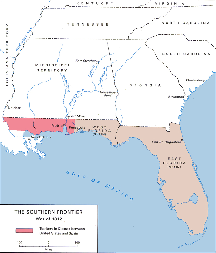 The Southern Frontier, War of 1812