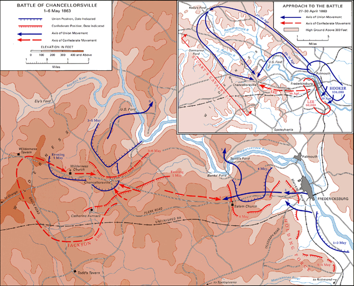 Battle of Chancellorsville, 1-6 May 1863