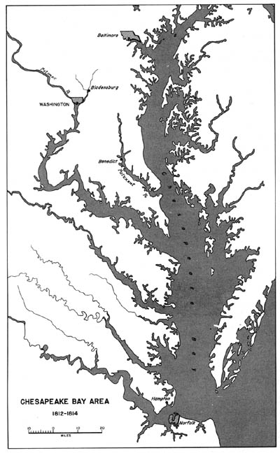 Map 18: Chesapeake Bay Area 1812-1814
