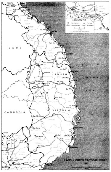 Map 49: I and II Corps Tactical Zones 1967