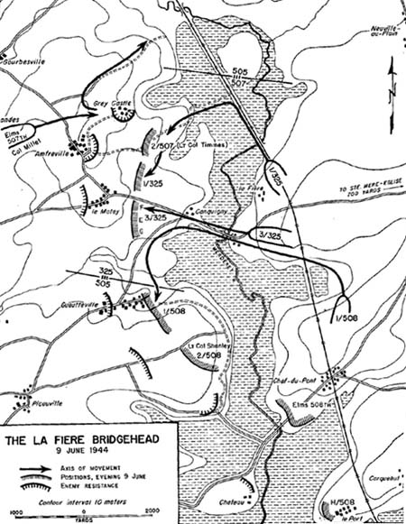 Map, The La Fiere Bridgehead