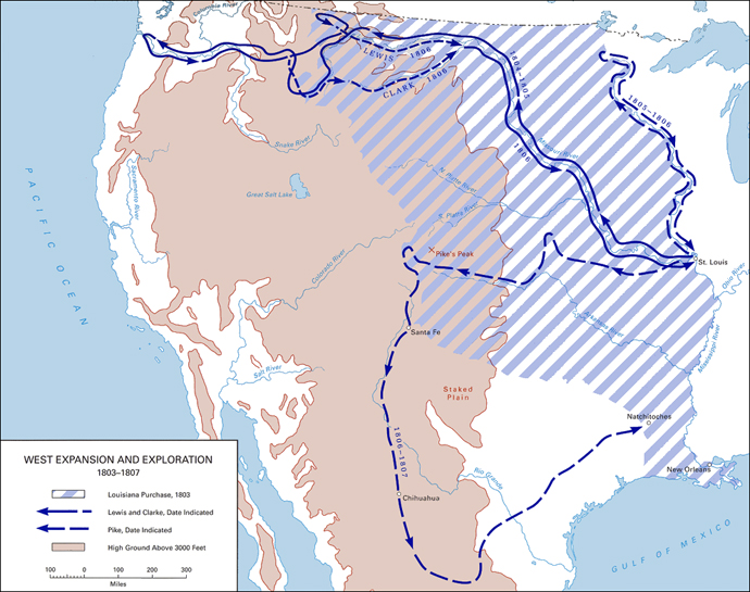 West Expansion and Exploration, 1803-1807