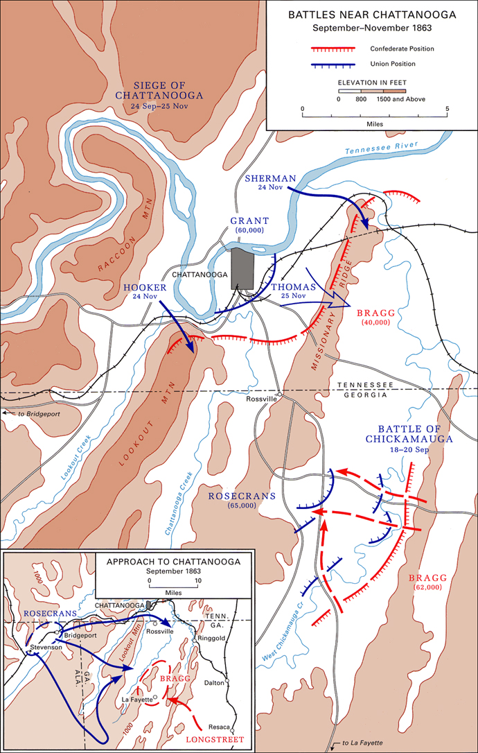 Battles Near Chattanooga, September-November 1863
