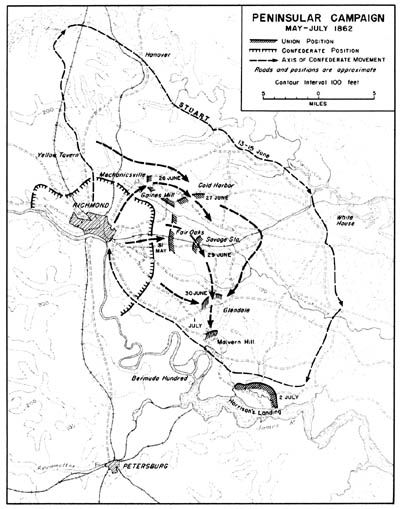 Map 26: Peninsular Campaign May-July 1862