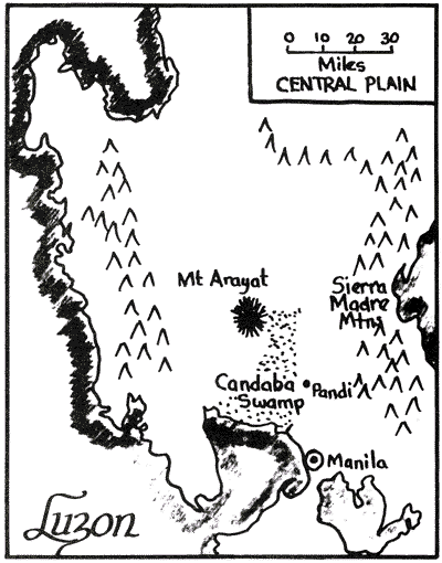 Map: Central Luzon, Pandi area