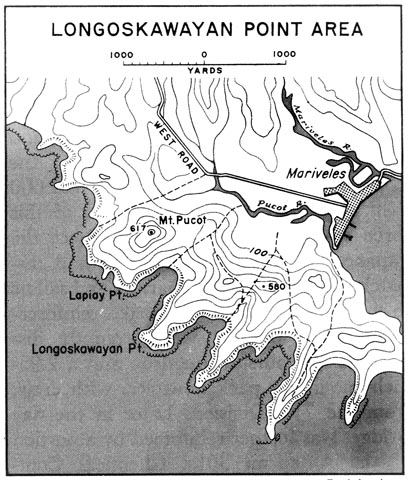 Map:  Longoskawayan Point Area