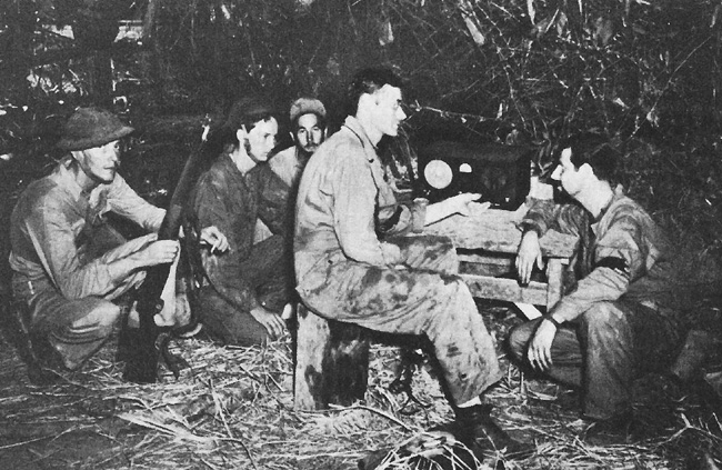 Photo:  "Voice of Freedom" broadcasts to the men on Bataan