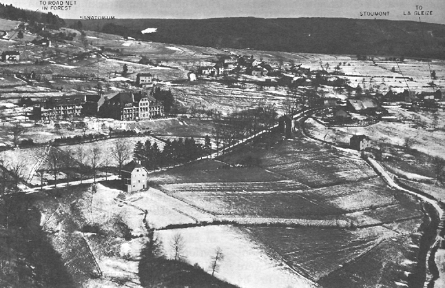 Photo:  Stoumont, showing the sanatorium