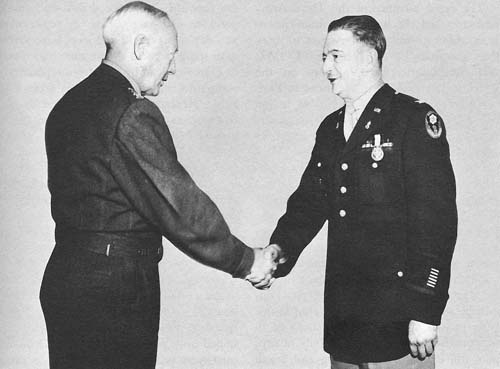 Photo:  General Patton and Colonel Nixon
