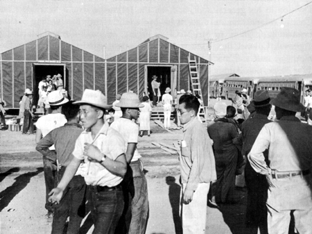 Photo: JAPANESE EVACUEES ARRIVE AT THE COLORADO RIVER RELOCATION CENTER, Poston, Ariz.