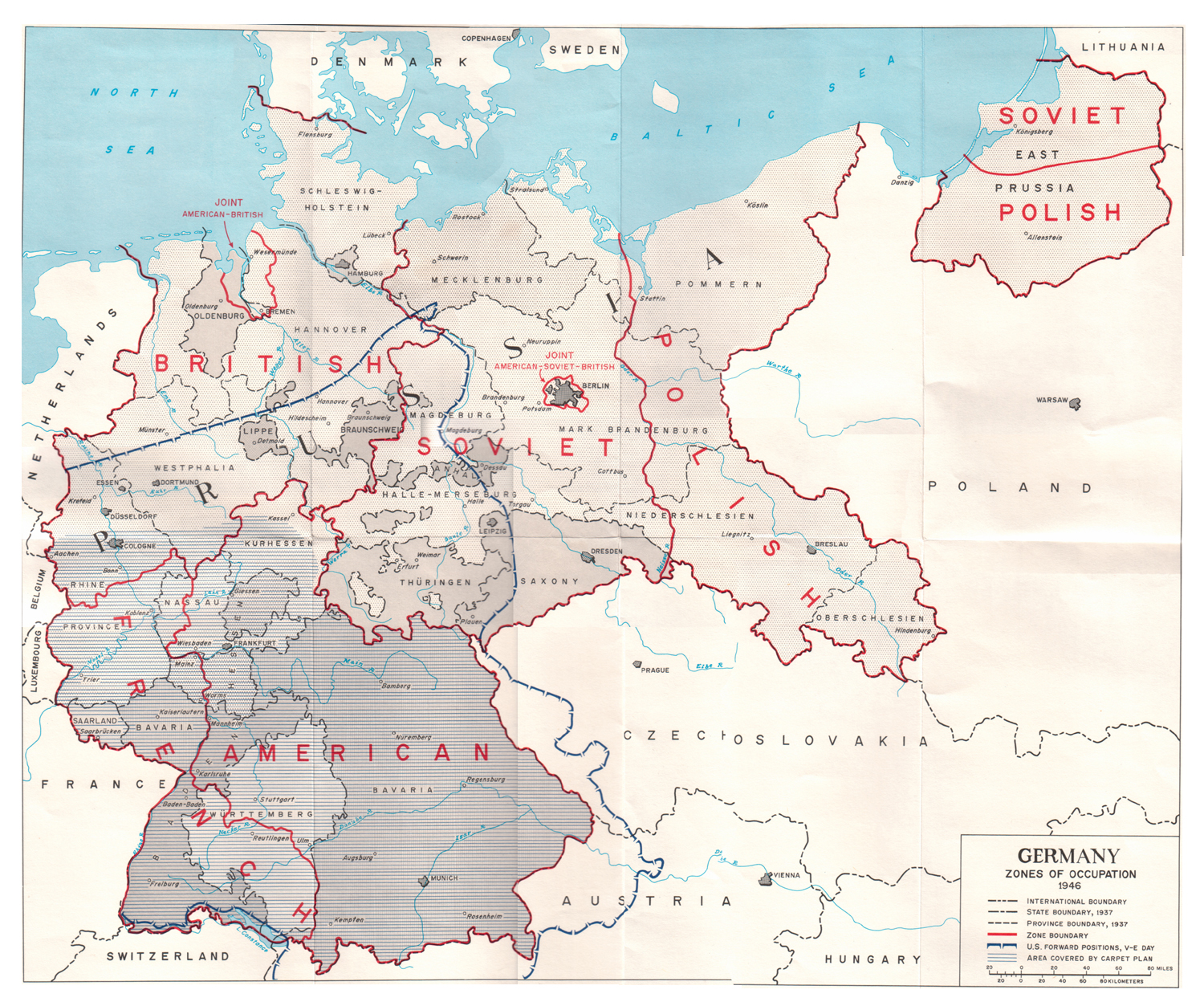 Germany, Zones of Occupation, 1946
