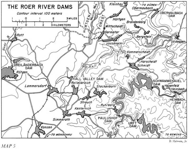 Photo: Map 5; The Roer River Dams