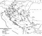 Map, The German Campaign in Yugoslavia (Operation 25)