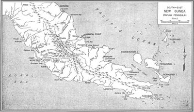 Map No. 2: South-East New Guinea (Papuan Peninsula)