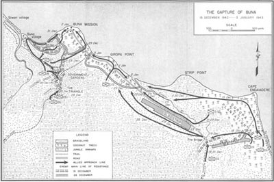 Map No. 5: The Capture of Buna, 15 December 1942-3 January 1943