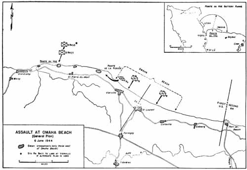 Map:  Assault at Omaha Beach (General Plan)