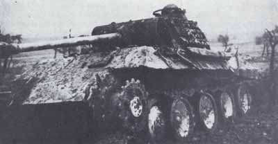 Mark V tank destroyed by Fitzgerald