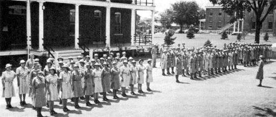 FIRST OFFICER CANDIDATE CLASS, 20 July - 29 August 1942. Reveille.