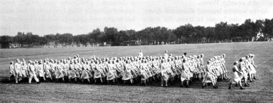 FIRST OFFICER CANDIDATE CLASS, 20 July - 29 August 1942. Close order drill. 